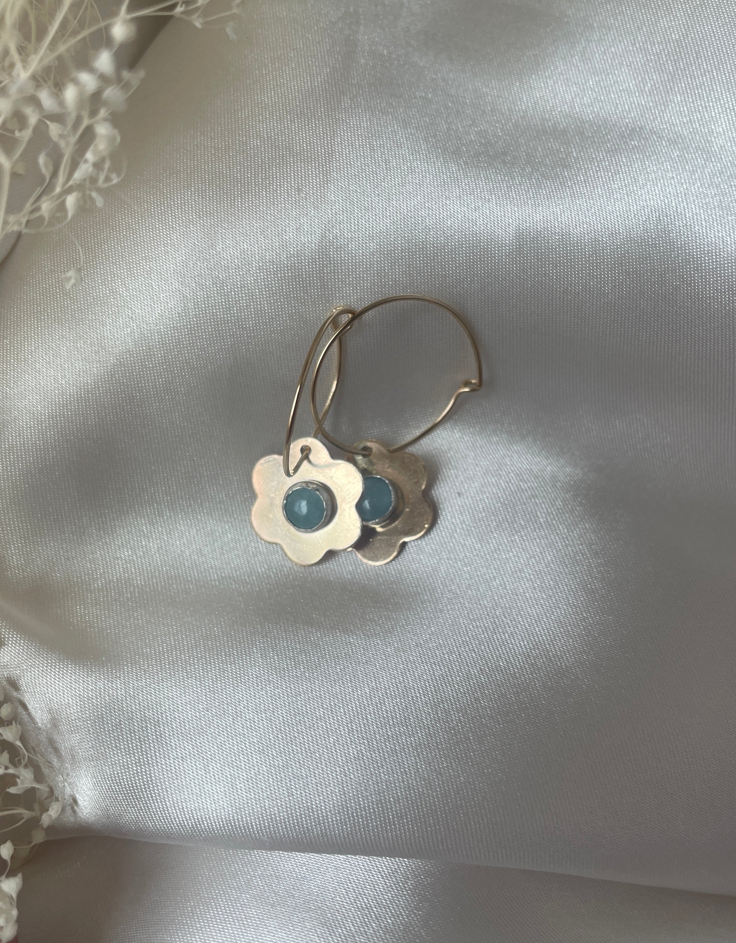 Daisy Hoops, Gold Filled – Bezalel and Company