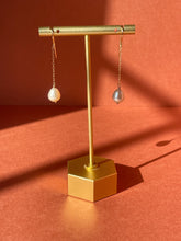 Load image into Gallery viewer, Baroque pearl threaders, gold filled