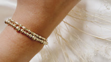 Load and play video in Gallery viewer, Gold Filled Beaded Bracelet