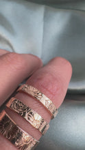 Load and play video in Gallery viewer, Birth month flower ring- Dainty