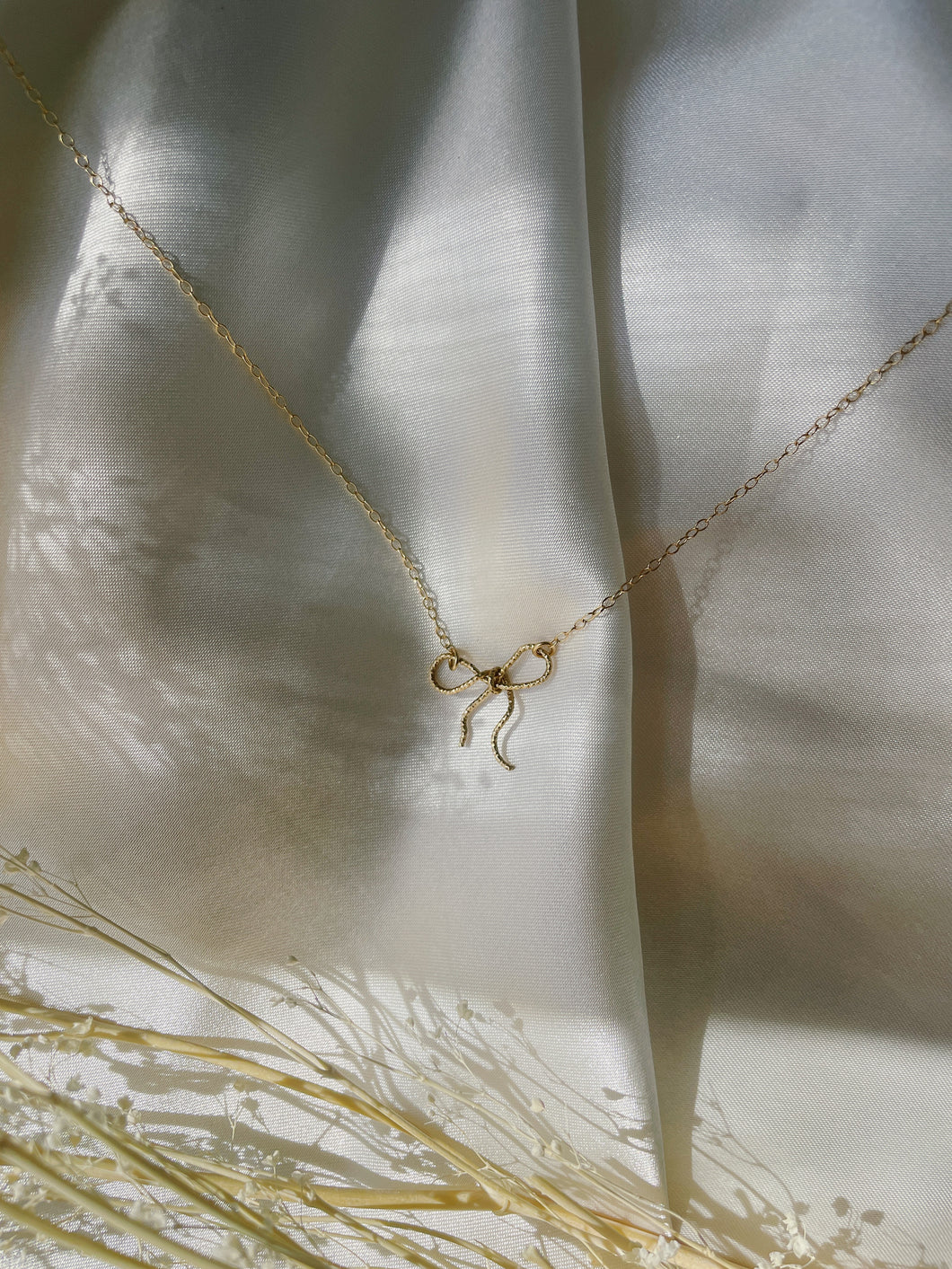 Gold Filled Bow Necklace