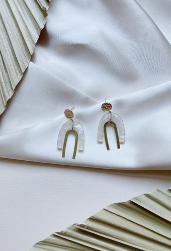 Opal & Brass Acrylic Arches